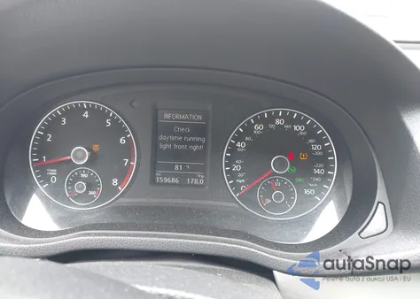 2013 Volkswagen Passat 2.5L Se из США, поврежденный, VIN 1VWBP7A36DC082985